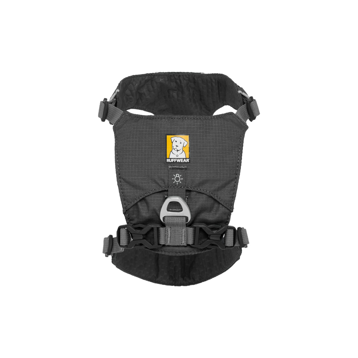 RUFFWEAR Hi & Light, ham prindere spate câini, ajustabil, reflectorizant RUFFWEAR Hi & Light Twilight Gray, ham prindere spate câini, ajustabil, reflectorizant, gri, L-XL(81-107cm) - 2 | YEO